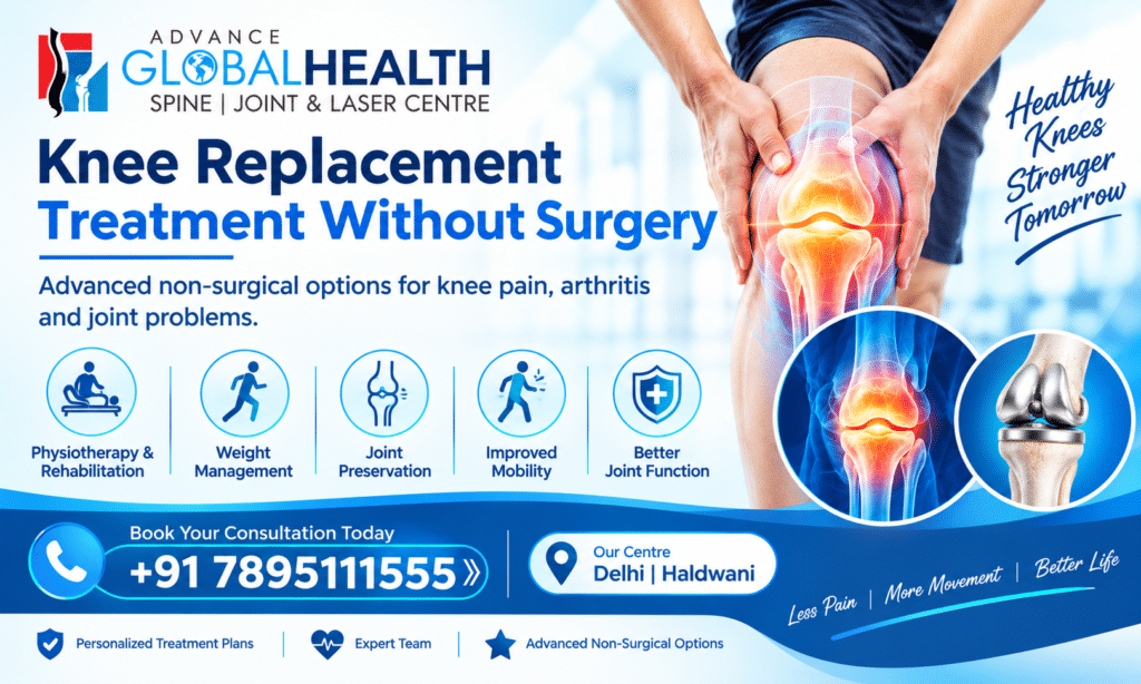 Knee Replacement Treatment Without Surgery in Delhi: A Complete Guide